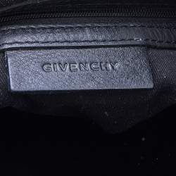Pre Owned Givenchy Black Monogram Nylon Hobo