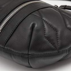 Pre Owned Givenchy Black Monogram Quilted Leather Hobo