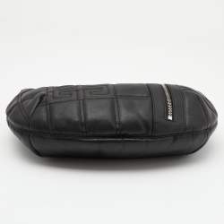 Pre Owned Givenchy Black Monogram Quilted Leather Hobo