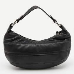 Pre Owned Givenchy Black Monogram Quilted Leather Hobo