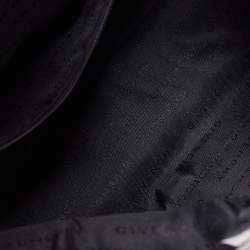 مملوكة مسبقًا Givenchy Black Monogram Canvas and Embossed Leather Buckle Flap Top Handle Bag