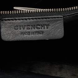 Pre Owned Givenchy Brown Crocodile Embossed Leather Book Clutch
