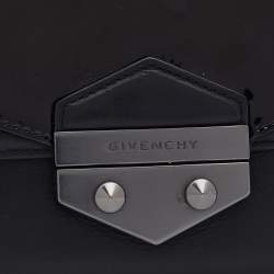 Pre Owned Givenchy Black Patent and Leather Flap Continental Wallet
