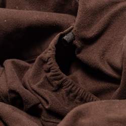 Pre Owned حقيبة كتف جيفنشي جلد وكانفاس بني مونوغرامي بشراشيب