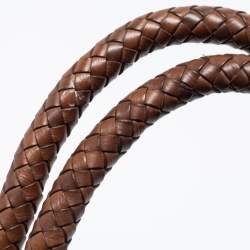 Pre Owned حقيبة كتف جيفنشي جلد وكانفاس بني مونوغرامي بشراشيب