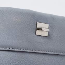 مملوكة مسبقًا Givenchy Grey Leather Medium Pandora Flap Shoulder Bag