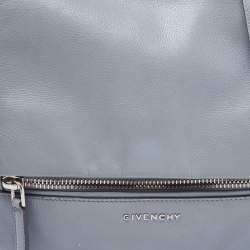 مملوكة مسبقًا Givenchy Grey Leather Medium Pandora Flap Shoulder Bag