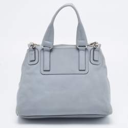 مملوكة مسبقًا Givenchy Grey Leather Medium Pandora Flap Shoulder Bag