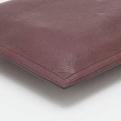 Pre Owned Givenchy Burgundy Leather Medium Antigona Pouch Wallet