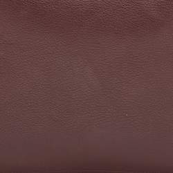 Pre Owned Givenchy Burgundy Leather Medium Antigona Pouch Wallet