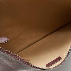 Pre Owned Givenchy Burgundy Leather Medium Antigona Pouch Wallet