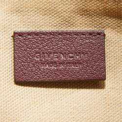 Pre Owned Givenchy Burgundy Leather Medium Antigona Pouch Wallet