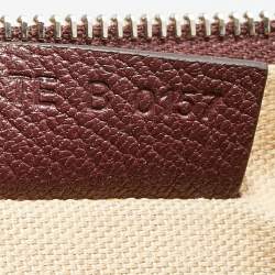 Pre Owned Givenchy Burgundy Leather Medium Antigona Pouch Wallet