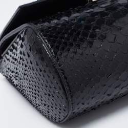 Givenchy Black Python Mini Pandora Box Crossbody Bag