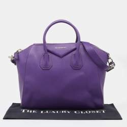 Pre Owned حقيبة ساتشل جيفنشي أنتيغونا جلد برتفالية متوسطة