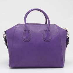 Pre Owned حقيبة ساتشل جيفنشي أنتيغونا جلد برتفالية متوسطة