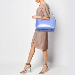 Pre Owned Givenchy Blue Leather Medium Antigona Satchel