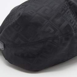 Pre Owned Givenchy Black Signature Canvas And Leather Hobo