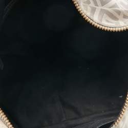 Pre Owned   Givenchy White/Grey Signature Canvas and Leather Hobo