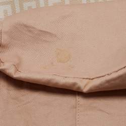 Pre Owned Givenchy Beige/Brown Signature Coated Canvas And Leather Hobo
