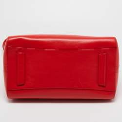 Pre Owned Givenchy Orange Leather Medium Antigona Satchel 