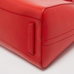 Pre Owned Givenchy Orange Leather Medium Antigona Satchel 