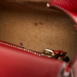 Givenchy Red Leather Mini Pandora Box Crossbody Bag