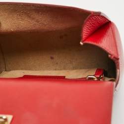 Givenchy Red Leather Mini Pandora Box Crossbody Bag