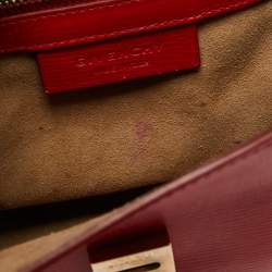 Givenchy Red Leather Mini Pandora Box Crossbody Bag