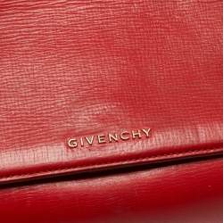 Givenchy Red Leather Mini Pandora Box Crossbody Bag