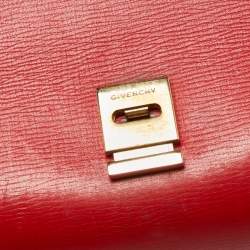 Givenchy Red Leather Mini Pandora Box Crossbody Bag