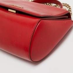 Givenchy Red Leather Mini Pandora Box Crossbody Bag