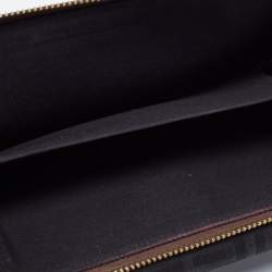 Pre Owned Givenchy Black/Brown Signature Canvas and Leather Continental Wallet