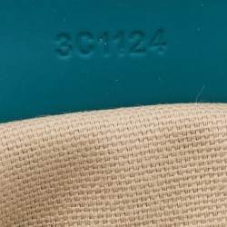 Pre Owned Givenchy Teal Blue Patent and Leather Mini Antigona Satchel