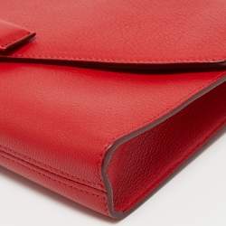 مملوكة مسبقًا Givenchy Red Leather Antigona Long Clutch