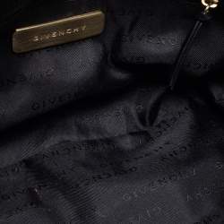 Pre Owned Givenchy Black Canvas and Leather Shoulder Bag