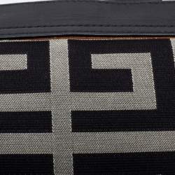 Pre Owned Givenchy Black Canvas and Leather Shoulder Bag