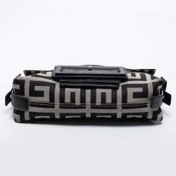 Pre Owned Givenchy Black Canvas and Leather Shoulder Bag