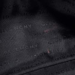 Pre Owned Givenchy Black Canvas and Leather Shoulder Bag