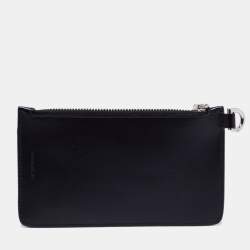 Pre Owned Givenchy Black Leather Zipped Card Holder