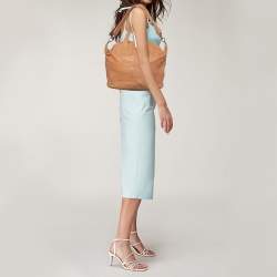 Pre Owned Givenchy Beige Leather Medium Nightingale Satchel