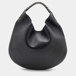 Pre Owned Givenchy Black Leather Infinity Hobo