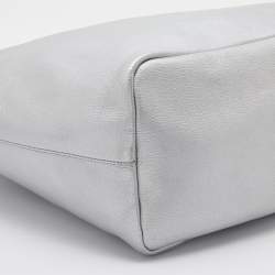 Pre Owned Givenchy Metallic Silver Leather Large Antigona Shopper Tote