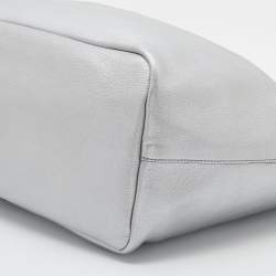 Pre Owned Givenchy Metallic Silver Leather Large Antigona Shopper Tote