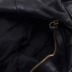 Givenchy Black Crackle Leather Hobo