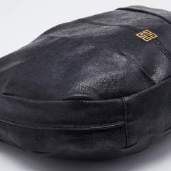 Givenchy Black Crackle Leather Hobo