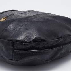 Givenchy Black Crackle Leather Hobo