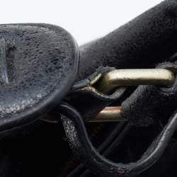 Givenchy Black Crackle Leather Hobo