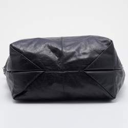 Pre Owned Givenchy Black Leather Hobo