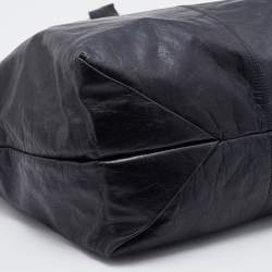 Pre Owned Givenchy Black Leather Hobo